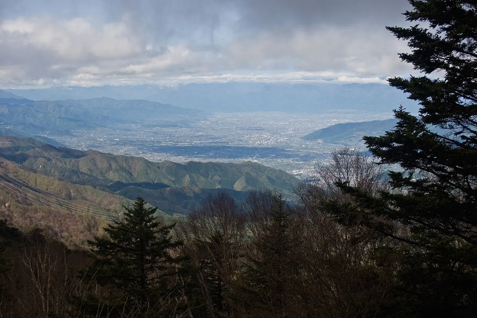 The Kofu Basin seen from Mt. Daibosatsurei