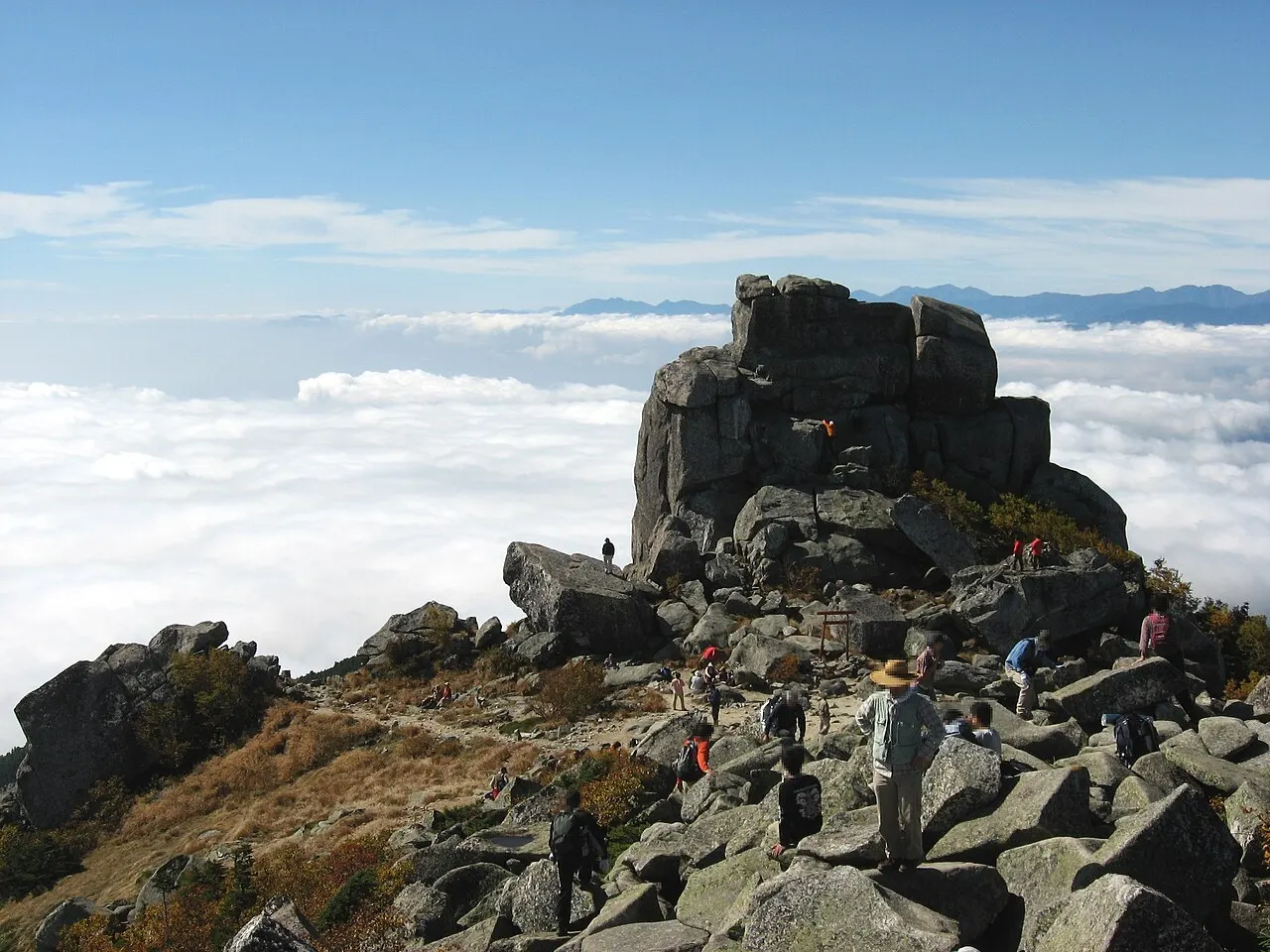 金峰山の五丈岩
